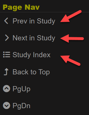 
You can also navigate within a study using links in the sidebar menu.
