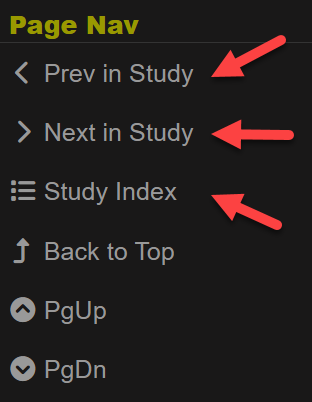 You can also navigate within a study using links in the sidebar menu.